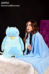 Іграшка з пледом Бегемот, 60 см