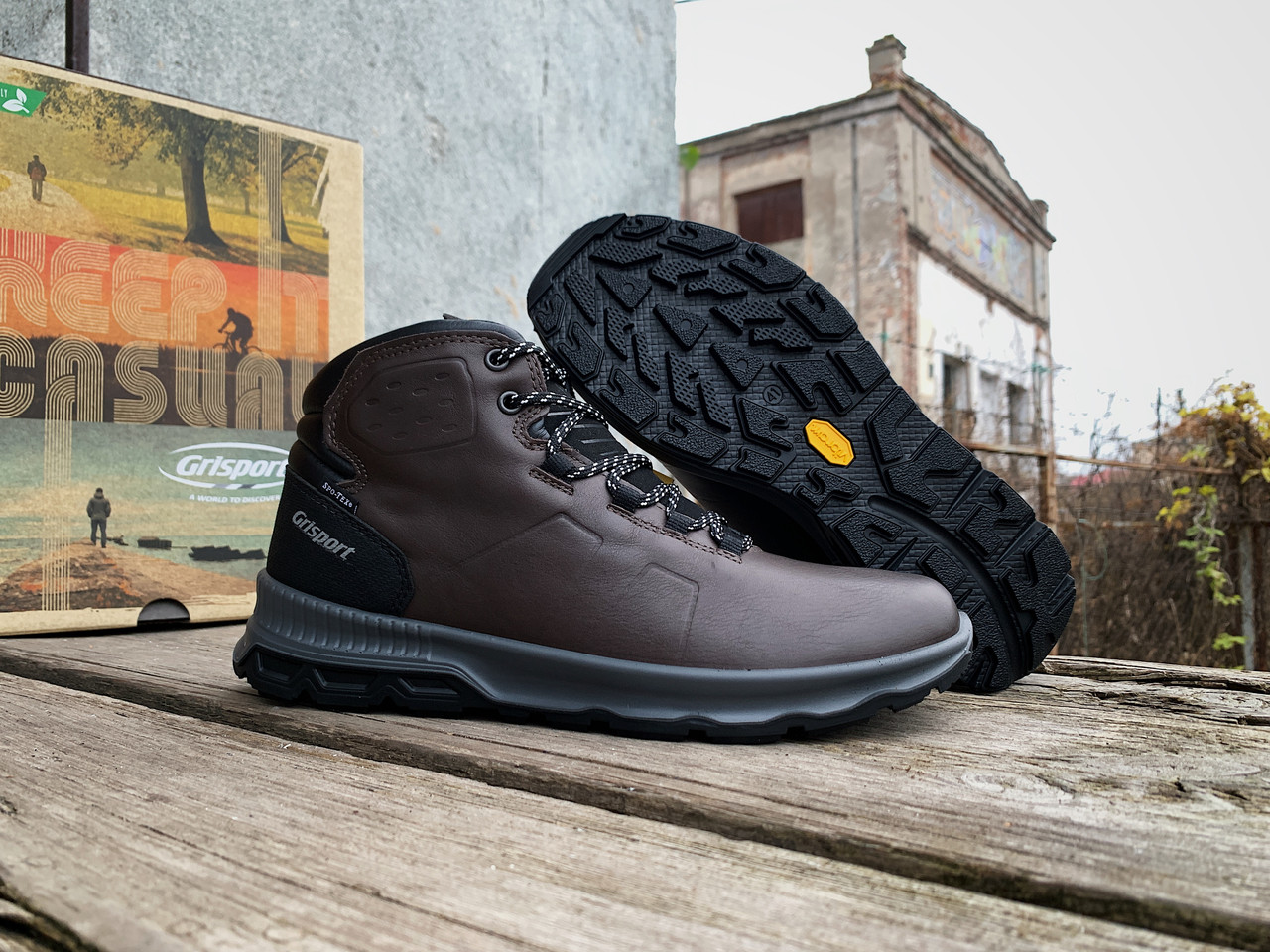 Чоловічі зимові шкіряні термо черевики Grisport Nero Avon 14803A100tn ОРИГИНАЛ