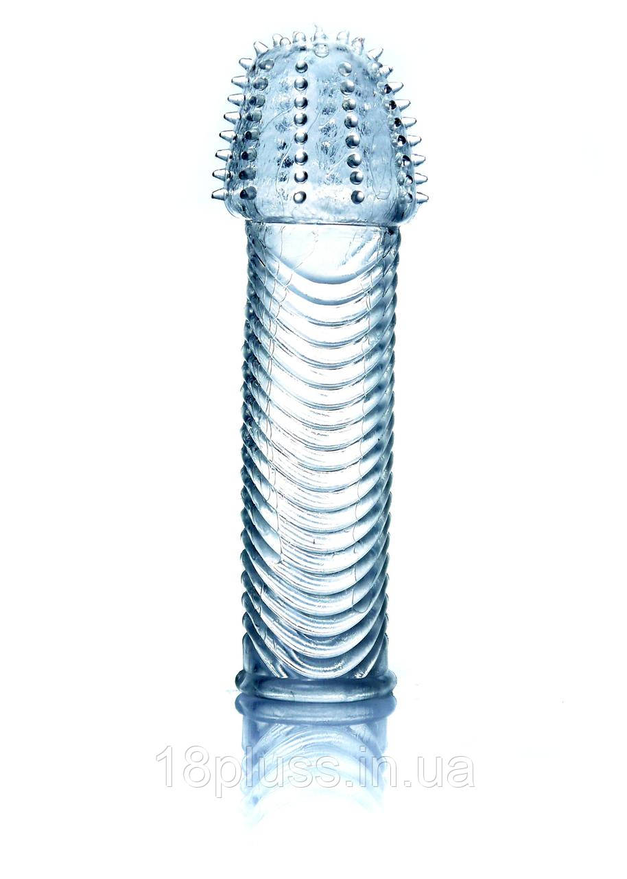 Еластична насадка на член Penis Sleeve Clear, фото 1