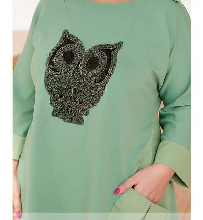 Стильний жіночий костюм Туніка+штани джоггери, Тканина "Турецька петля" 52, 54, 56, 58, 60, 62, 64 розмір 52, фото 2