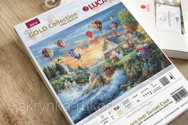 Набір для вишивки хрестиком B614 Luca-S Повітряні кулі над Сансет Коув