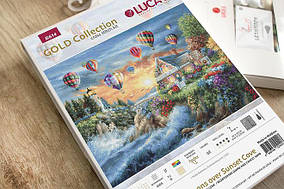 Набір для вишивки хрестиком B614 Luca-S Повітряні кулі над Сансет Коув