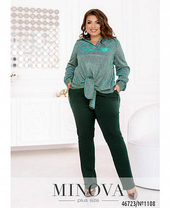 Елегантний жіночий костюм, тканина "Люрекс+Костюмна" 54, 58, 60, 62, 64, 66 розмір 54, фото 1