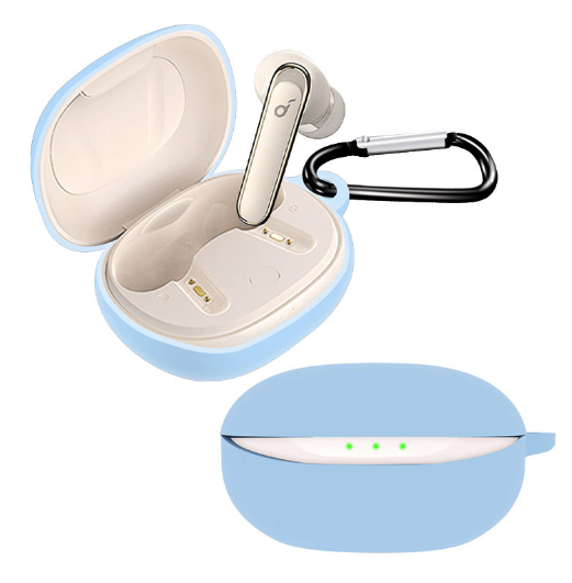 Чохол-накладка DK Silicone Candy Friendly з карабіном для Anker SoundCore Life P3 (lilac)
