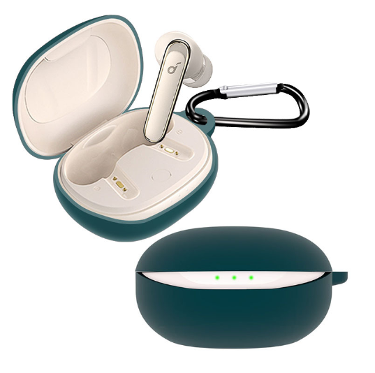 Чохол-накладка DK Silicone Candy Friendly з карабіном для Anker SoundCore Life P3 (green)