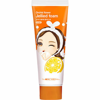 Гелева очищувальна пінка для обличчя з екстрактом грейпфрута The Orchid Skin Orchid Flower Jellied Foam Bbo Yan