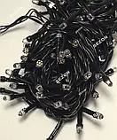 Гірлянда РУБІН 100 LED чорний дріт 7 м, теплий-білий, фото 2