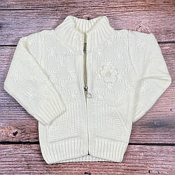 В'язана кофта на змійці для малятка Розміри: 1,2,3 роки (03594-2)