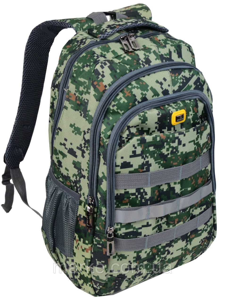 Мілітарі рюкзак міський 22L Pasarora Sportbag зелений піксель