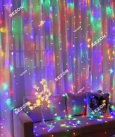 Гірлянда Штора 120 LED 1.8 м*1.2 м, (12 ліній) RGB