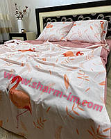 Комплект постельного белья 150*215 см "Фламинго новый" 100% хлопок