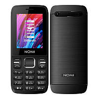 Кнопковий телефон Nomi i2430 Black (UA UCRF)