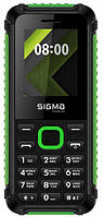 Защищенный кнопочный телефон Sigma mobile X-style 18 Track black-green (UA UCRF)