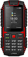 Захищений кнопковий телефон Sigma mobile X-treme DT68 black-red (UA UCRF)