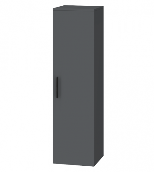 Пенал у ванну з двостулковими дверцятами 30 см Ювента Manhattan MhP-120П Grey