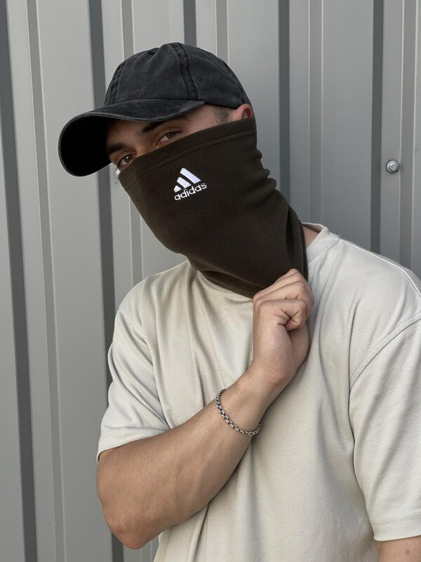 Бафф-хомут Intruder кольору хакі з білим логотипом, фото 1