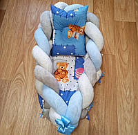 Кокон-трансформер детский с подушкой КОСА ПУПЫРИШКИ (микс) "MALYTKA" недорого от прямого поставщика