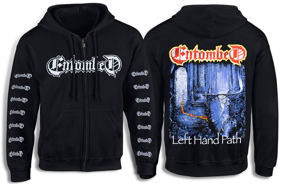 Толстовка на змійці ENTOMBED Left Hand Path