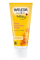 Захисний дитячий крем від вітру та холоду Weleda Baby Creme Protectrice Visage Calendula, Веледа для дітей, 50 мл
