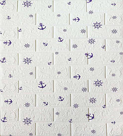 Самоклеюча декоративна 3D панель під цеглу якір 700x770x5 мм