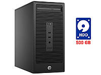 ПК HP  / Core i3-6100 (2 (4) ядра по 3.7 GHz) / 8 GB DDR4 / 500 GB HDD / Intel HD Graphics 530 / DVD-RW