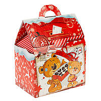 Новорічна коробка для цукерок "Ведмедик" (на 1,5 кг)