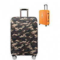 Чехол для дорожного чемодана на чемодан защитный 25-28" L, Камуфляж, 106326