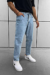 Голубі чоловічі джинси MOM | Штани джинсові чоловічі штани ЛЮКС якості