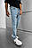 Голубі чоловічі джинси MOM | Штани джинсові чоловічі штани ЛЮКС якості, фото 4