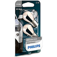 Лампы накаливания Philips SilverVision PY21W 12v 21w BAU15s 12496SVB2