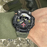 Тактичний багатофункціональний годинник Patriot 003AGUA Army Green Tactic UA, фото 5