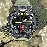 Тактичний багатофункціональний годинник Patriot 003AGUA Army Green Tactic UA, фото 8