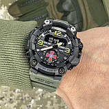 Тактичний багатофункціональний годинник Patriot 003AGUA Army Green Tactic UA, фото 6