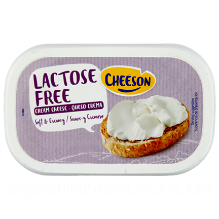 Крем-сир без лактози Чізон Cheeson lactose free 150g 10шт/ящ (Код: 00-00013017)