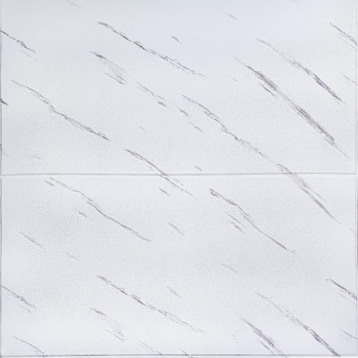 Самоклейна 3Д панель Біла плитка мармур (364), 4 мм, фото 1