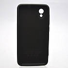 Чохол накладка Silicon Case Full Camera для ZTE Blade L8 Black/Чорний, фото 5