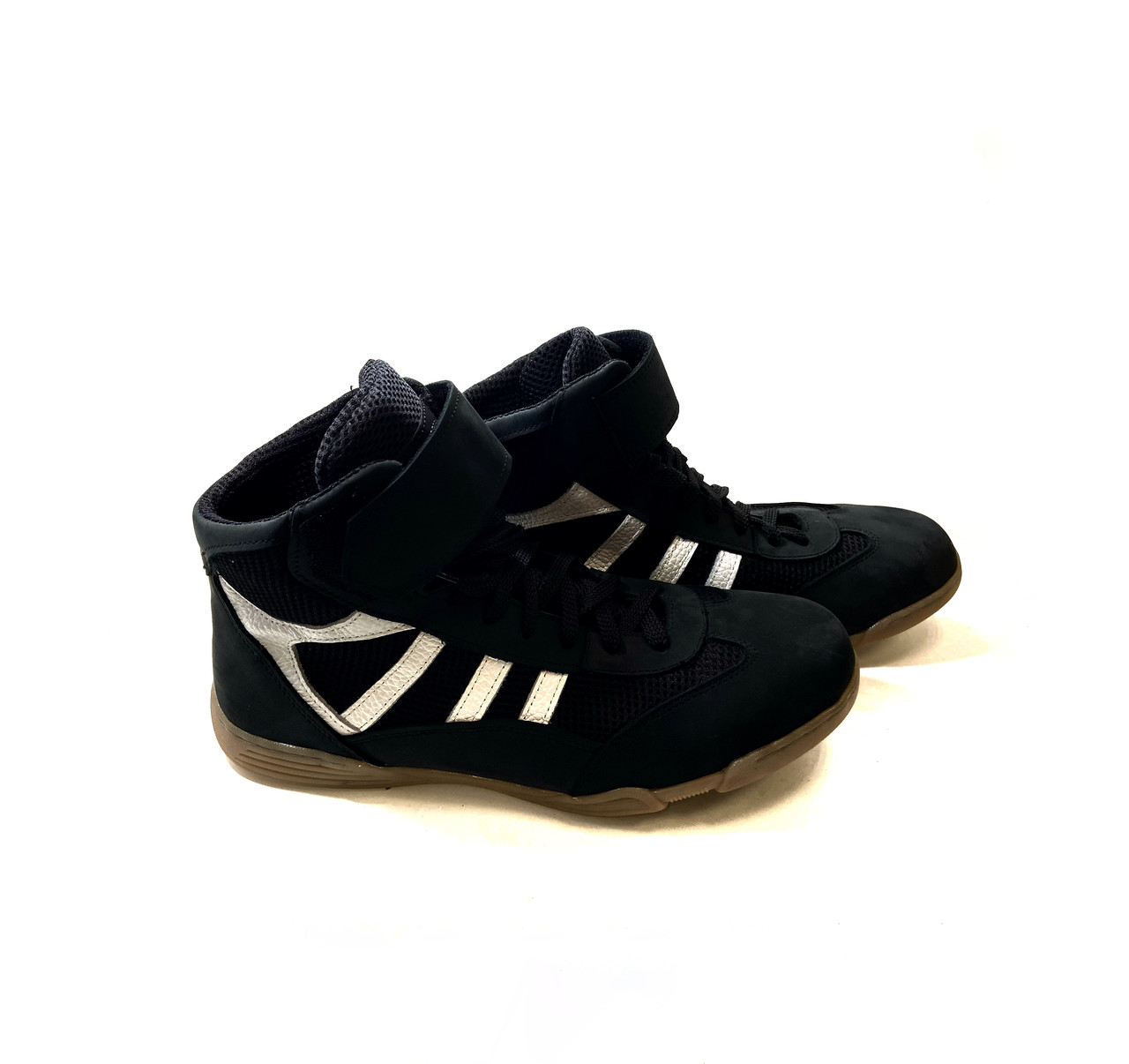 Боксерки короткие, обувь для бокса KROK SP 12.1, 42 размер, черные с белым - фото 4 - id-p1668133868