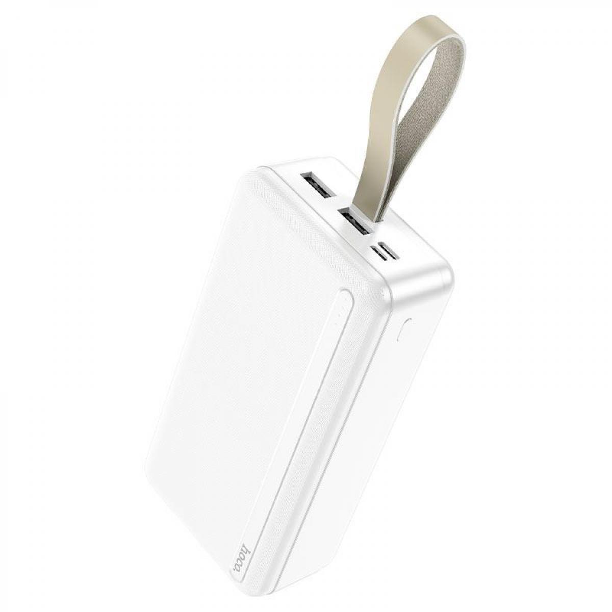 УМБ портативний зарядний Power Bank HOCO J91B 30000mAh 2USB, Type-C, 2.1A, White, фото 1
