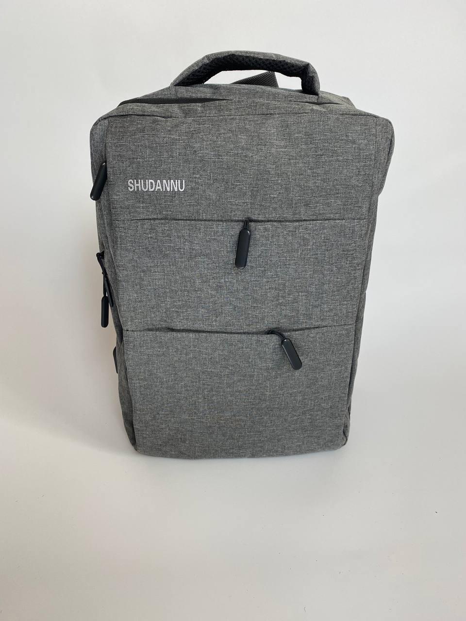 Рюкзак Shudannu для ноутбуку, міста, подорожей, роботи / темно-сірий з USB / 30*15*43