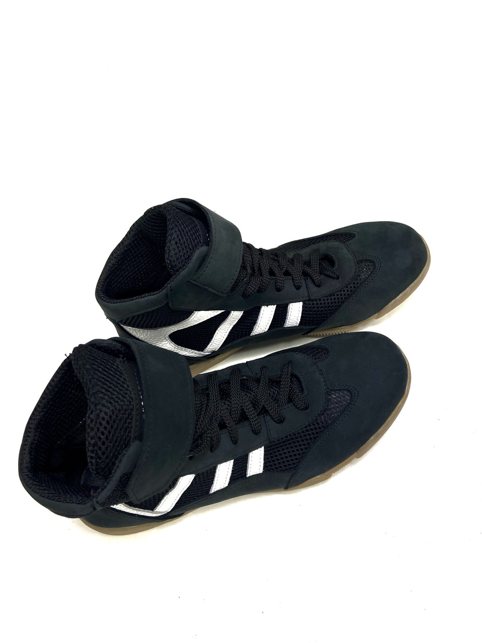 Боксерки короткие, обувь для бокса KROK SP 12.1, 43 размер, черные с белым - фото 6 - id-p1668134186