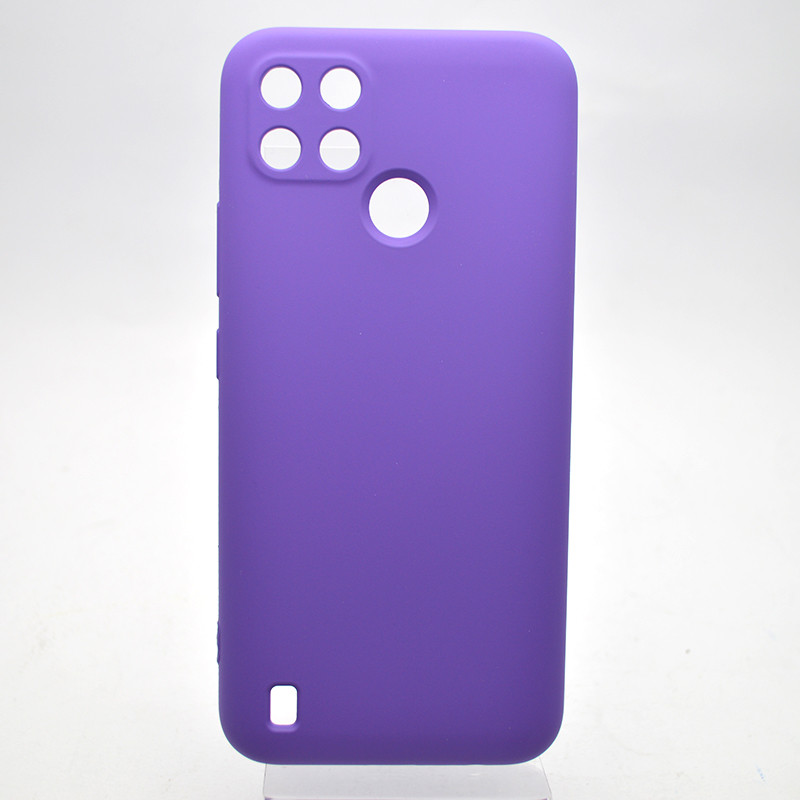 Чохол накладка Silicon Case Full Camera для Realme C21Y/C25Y Lilac/Ліловий, фото 1