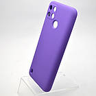 Чохол накладка Silicon Case Full Camera для Realme C21Y/C25Y Lilac/Ліловий, фото 4