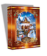 Новорічна коробка, Книга Діда Мороза, 800 гр, Картонна упаковка для цукерок, Дніпро