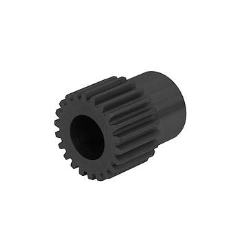 Шестерня циліндрична прямозуба модуль 1.0 GSM1-Z16-D8 (16 зубів, діам. 8 мм), сталеве зубчасте колесо, фото 1