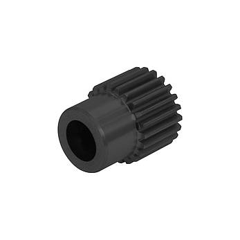 Шестерня циліндрична прямозуба модуль 1.0 GSM1-Z16-D8 (16 зубів, діам. 8 мм), сталеве зубчасте колесо, фото 3