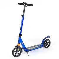 Дитячий двоколісний самокат (колеса PU 200 мм, 2 амортизатори) Best Scooter 020692 (4) Синій