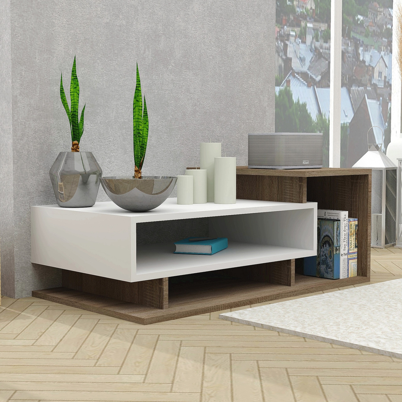 Низький книжковий стелаж FLASHNIKA D14 (900мм x 500мм x 350мм), фото 1