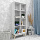 Сучасна книжкова шафа стелаж FLASHNIKA W21 (700мм x 270мм x 1600мм), фото 2