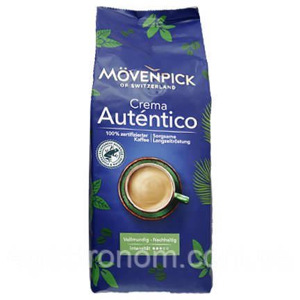 Кава аутентіко (зерно) Мовенпік Movenpick autentico 1kg 4шт/ящ (Код: 00-00000307)