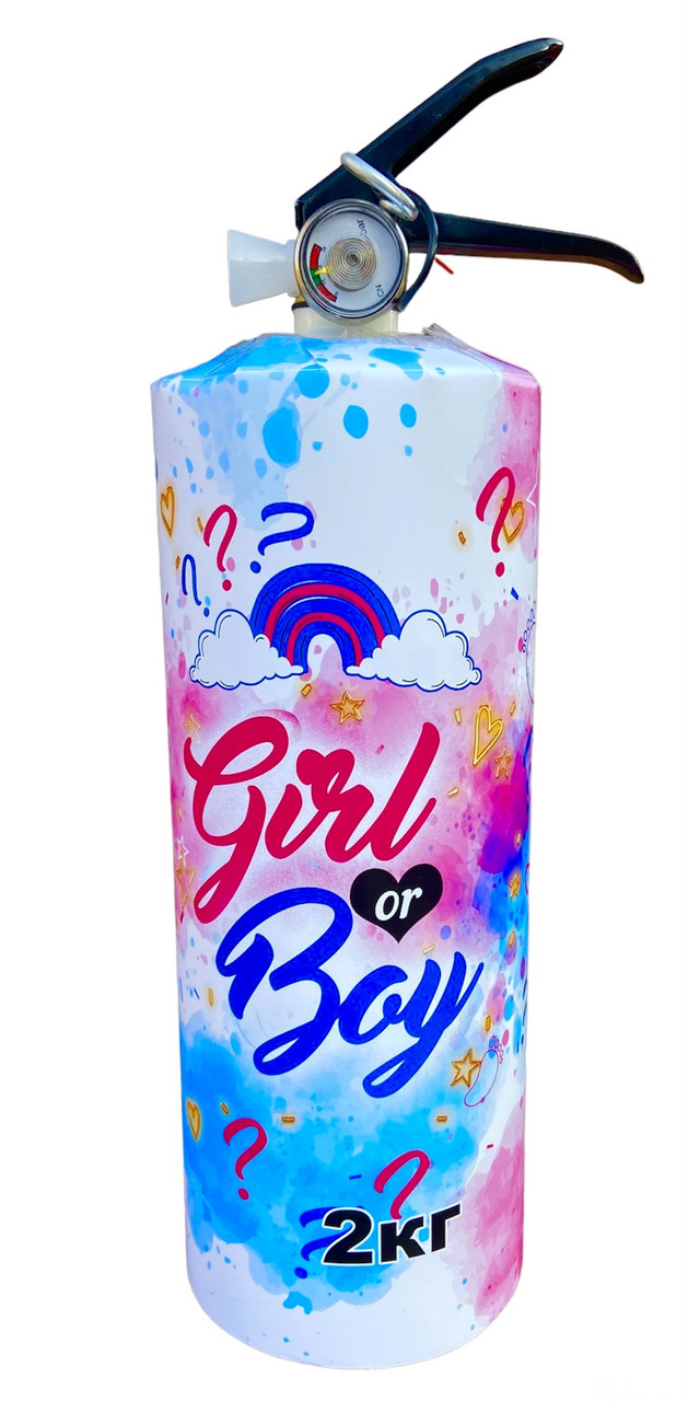 Балон Гендер Паті 2 кг з Блакитною фарбою холі для визначення статі дитини, DayHoli BAL0201 Boy